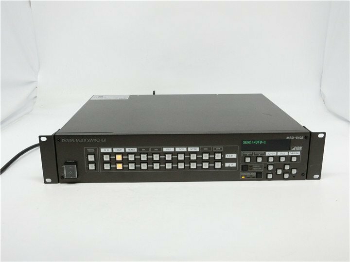  通電のみ確認済み　IDK デジタルマルチスイッチャー MSD-5402 スキャンコンバータ内蔵本体のみです　動作未確認　ジャンク品