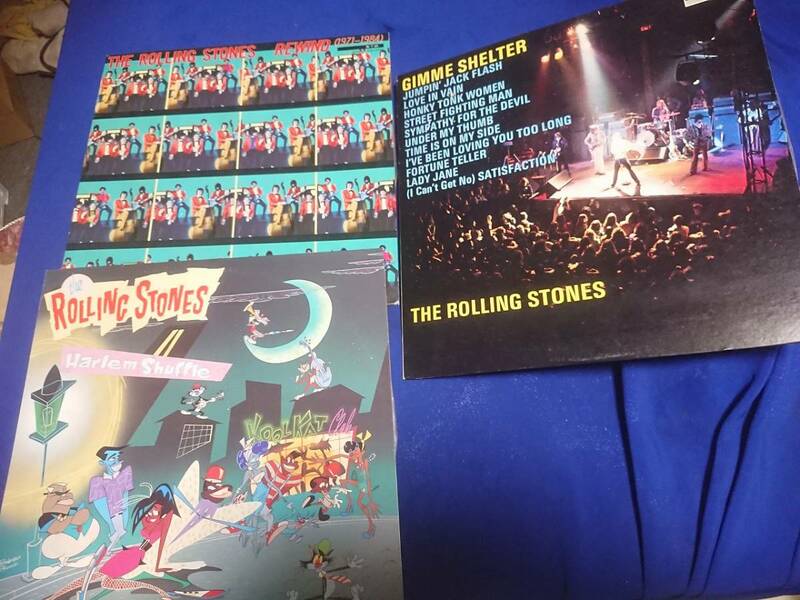 RORING　STONES　ローリングストーンズ　　LP3枚　＆　レーザーディスク　「ROLLING　63-89 」ローリングストーン＆