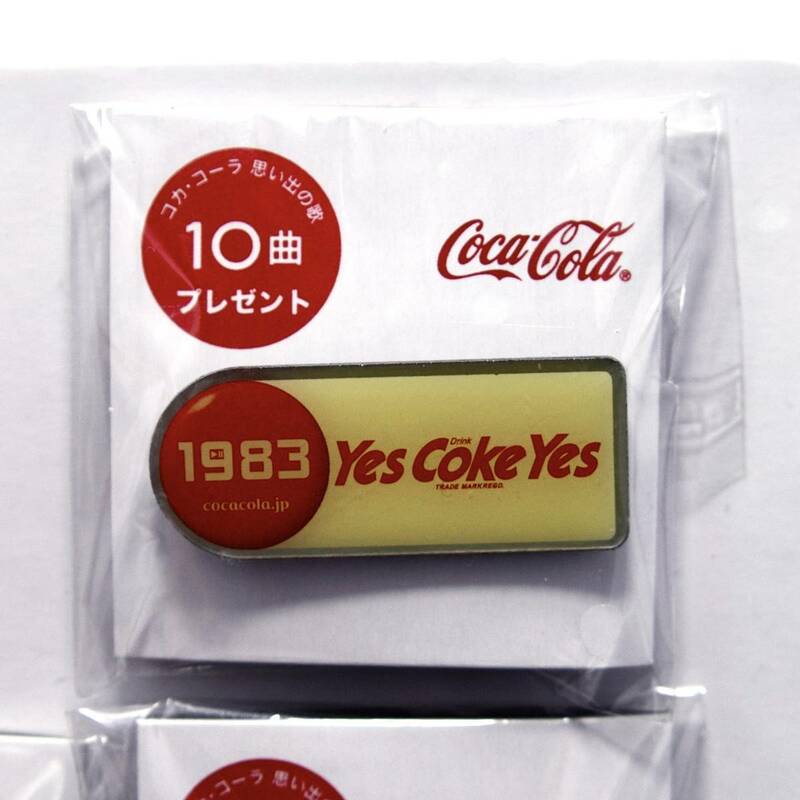 １個☆Coca Cola コカコーラ ヒストリーピンバッジ ＜1983 バッジ＞