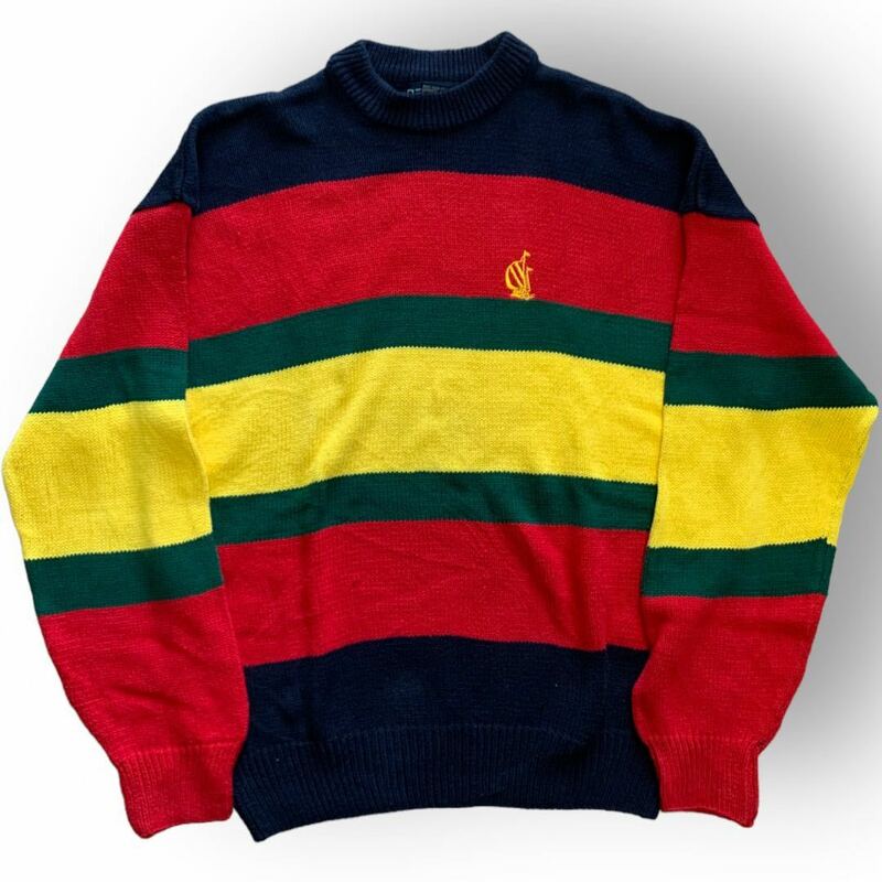 211102PSN48● 1990S NAUTICA border Knit 90'S ノーティカ ボーダー ボーダーニット ビンテージ vintage ニットニットセーター