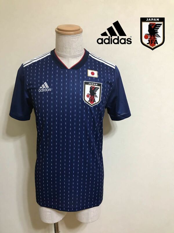 【新品】 adidas JFA JAPAN サッカー 日本代表 ユニフォーム トップス 2018-2019 ホーム サイズM 半袖 侍ブルー CV5638