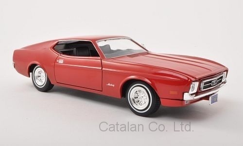 1/24 フォード ムスタング マスタング スポーツルーフ レッド 赤 Ford Mustang Sportsroof red 1971 1:24 Motormax 梱包サイズ80