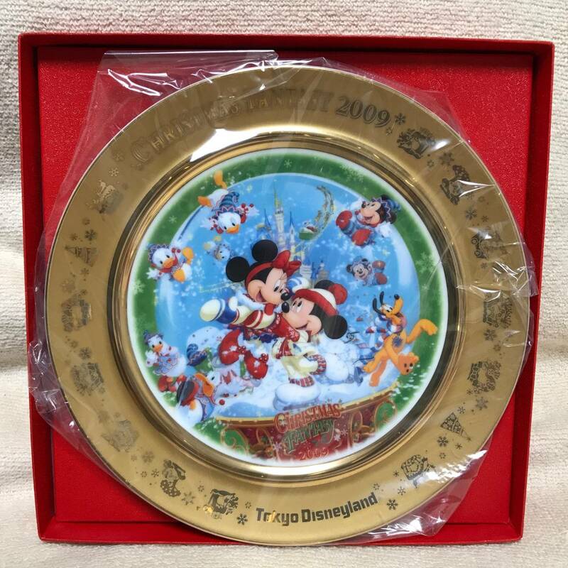 【送料無料】 TDL ランド クリスマス ファンタジー 2009年 ピクチャー プレート ミッキー ミニー ドナルド デイジー 新品未使用