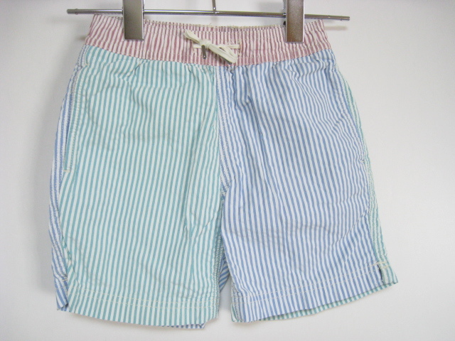 Crewcuts J.CREW クルーカット Jクルー スイムウェア 水着 ストライプ 青×緑×赤×白 ブルー×グリーン×レッド×ホワイト サイズ5