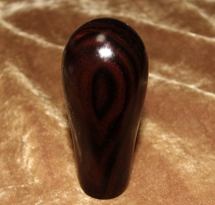 木製シフトノブ(材質：縞黒檀）12x1.25mm（BL-38.5D89.8L)