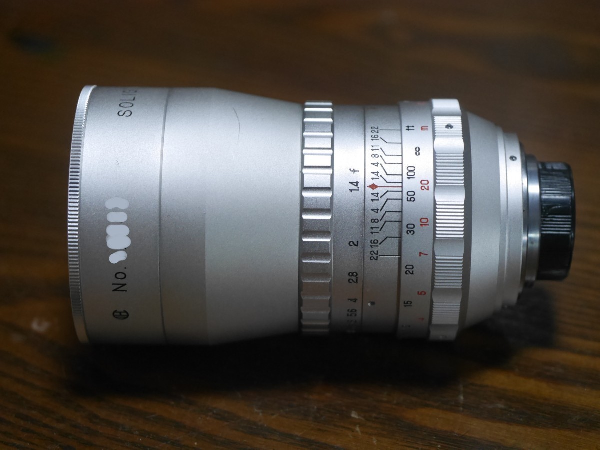 ソリゴール　SOLIGOR TV LENS　75mm F1.4 Cマウントレンズ　超希少　美品