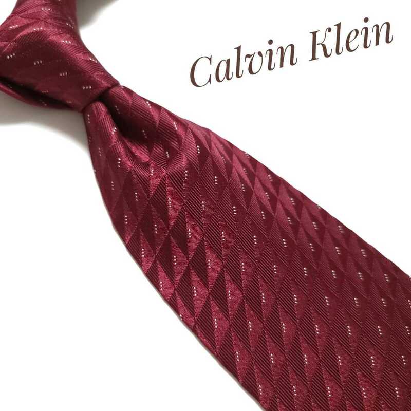 Calvin Klein カルバンクライン ネクタイ ブランド 赤系 1496