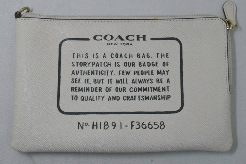 【COACH】コーチ　H1839－F36658 付属ポーチ 白　ホワイト