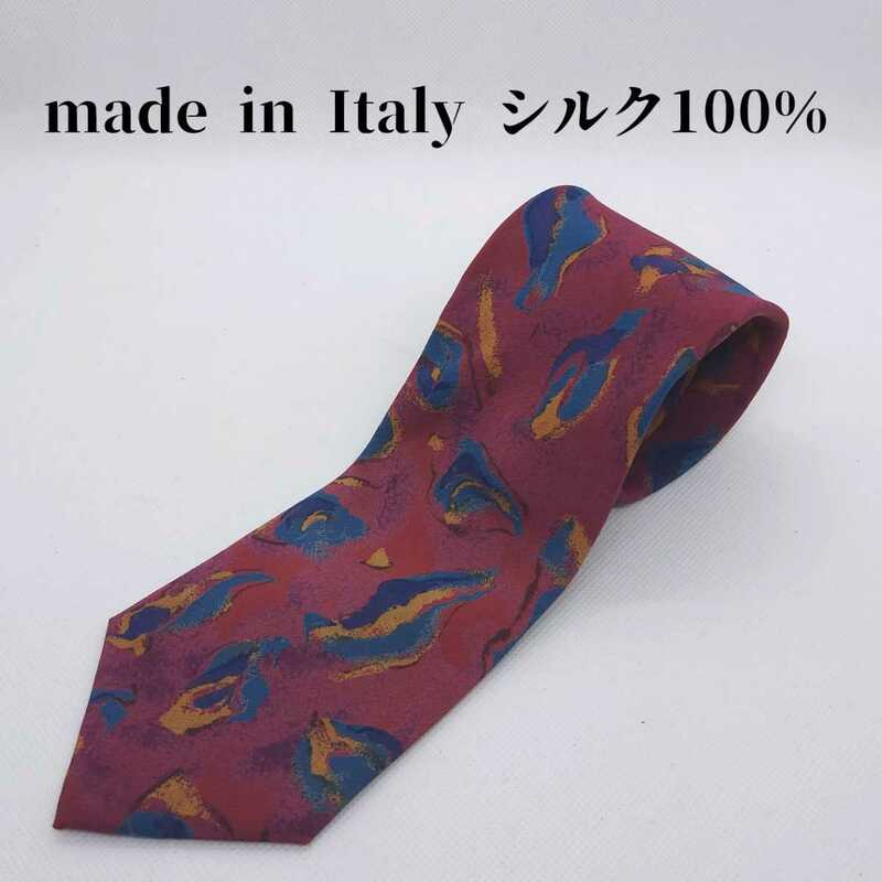 made in Italy　シルク100％　ネクタイ