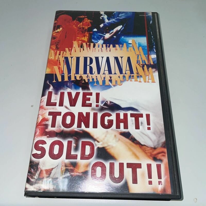 NIRVANA LIVE TONIGHT SOLD OUT VHS ビデオ　ニルバーナ　希少品