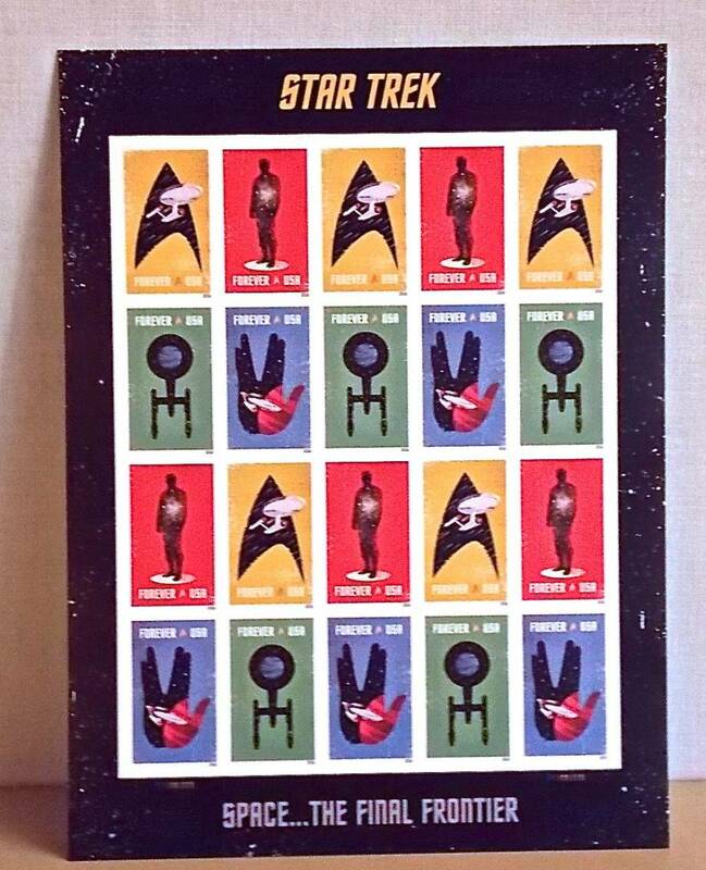 【USA★Star Trek★スタートレック／オリジナル】2016年アメリカ切手シート（切手20枚／1シート）★50周年記念スタンプ