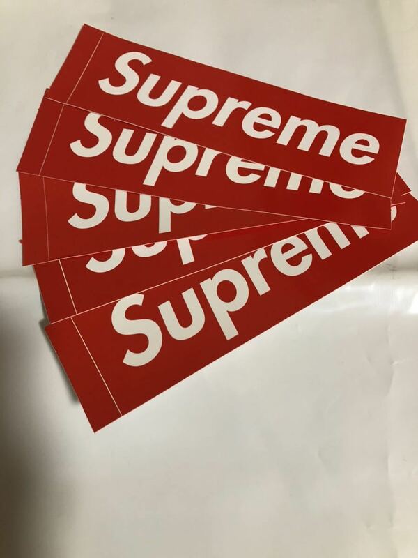 Supreme Box Logo Sticker シュプリーム ボックスロゴ ステッカー 5枚セット