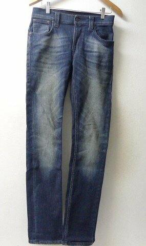 ◆国内正規 ヌーディーデニム NUDIE JEANS THIN FINN N53433 ORG WORN DARK NAVY サイズ28/32 W78