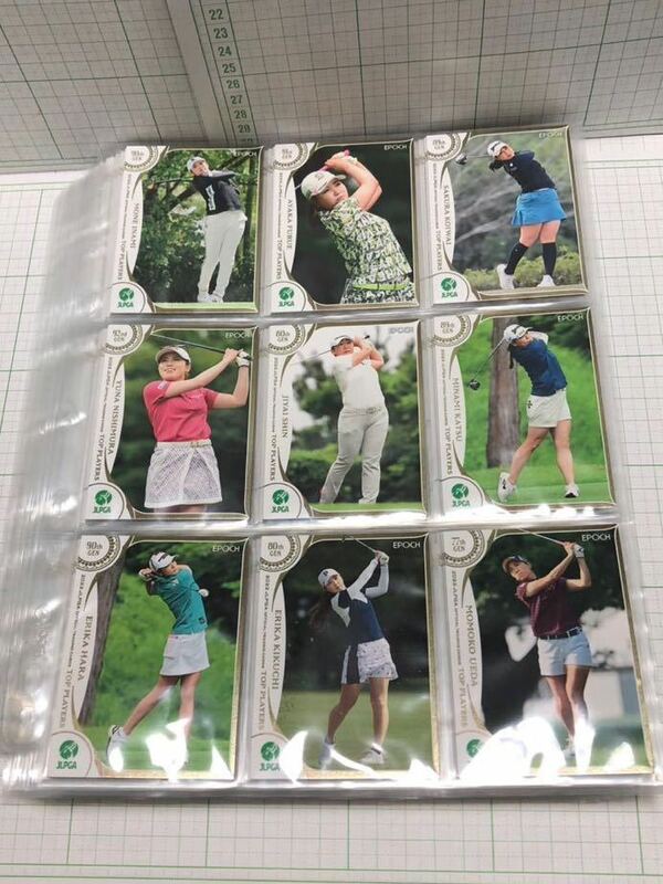 EPOCH 2022 JLPGA OFFICIAL TRADING CARDS TOP PLAYERS レギュラーカード　01〜90 各1枚　合計90枚（コンプ）