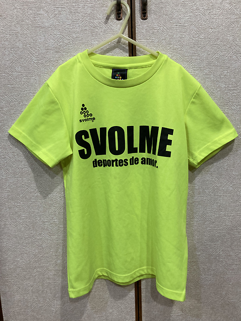 【SVOLME :スボルメ】キッズ フットサル 速乾 ゲームシャツ サッカー ピステ SIZE 150/蛍光イエロー