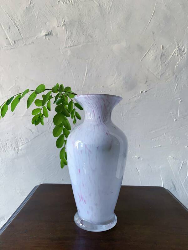 花瓶　花器　マーブル　アンティーク　ヴィンテージ　オブジェ　インテリア　ディスプレイ　レトロ　昭和　古道具