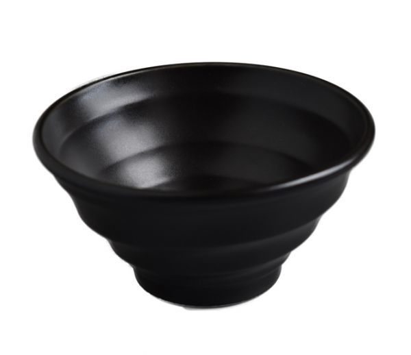 【美濃焼き】黒陶　うず　深どんぶり　12.7ｃｍ　小丼　こどんぶり　1個　ご飯茶碗　デザートボウル