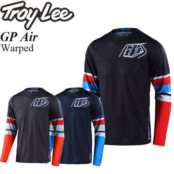 【在庫調整期間限定特価】 Troy Lee オフロードジャージ GP Air Warped チャコールオレンジ/M