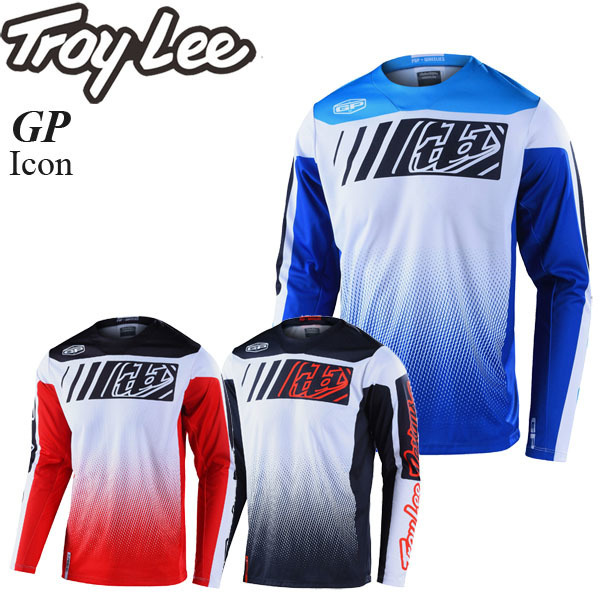 【在庫調整期間限定特価】 Troy Lee オフロードジャージ GP Icon レッド/M