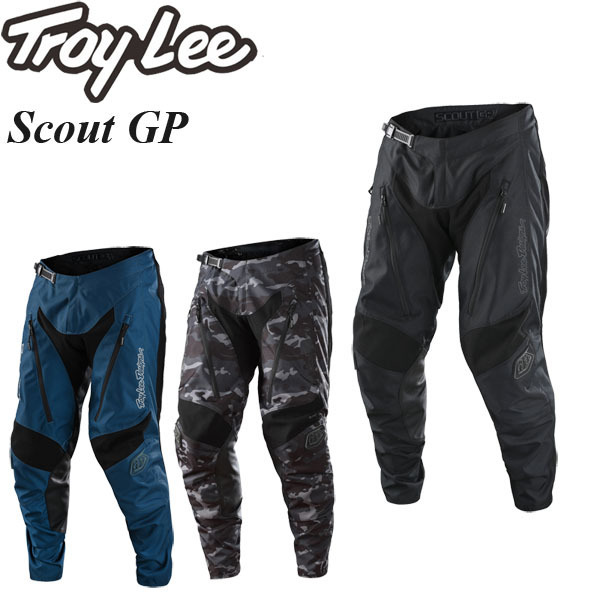 【在庫調整期間限定特価】 Troy Lee オフロードパンツ Scout GP Solid ブラック/36