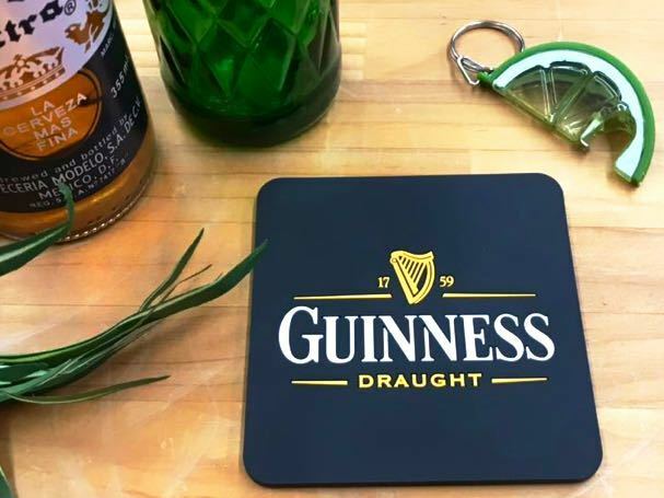 ラバーコースター GUINNESS ギネス / BAR ディスプレイ キッチン アルコール ドリンク インテリア アメリカン雑貨 お酒 ゴム オシャレ