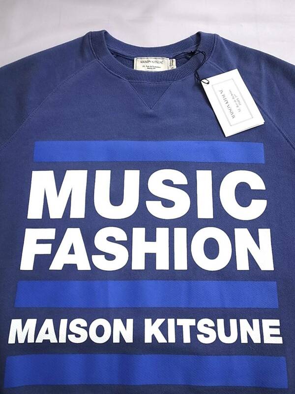 MAISON KITSUNEメゾンキツネ「MUSIC FASHION」ロゴ スウェット sizeXS