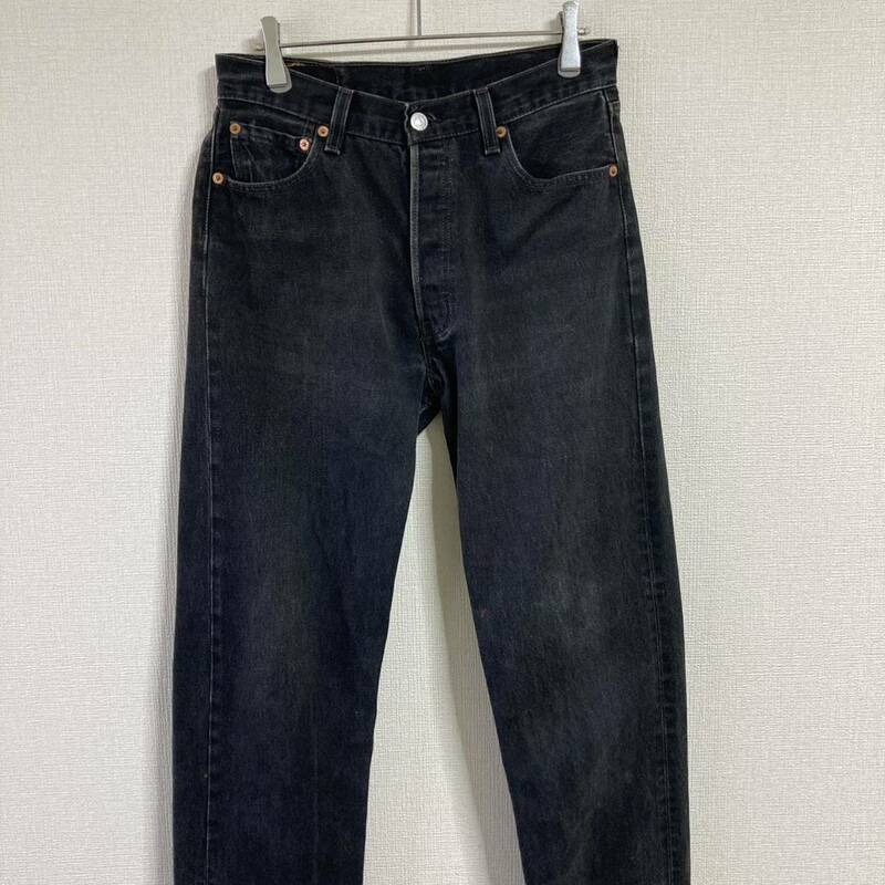 90s Levi's 501 リーバイス ブラックデニムパンツ ジーンズ - Size 30