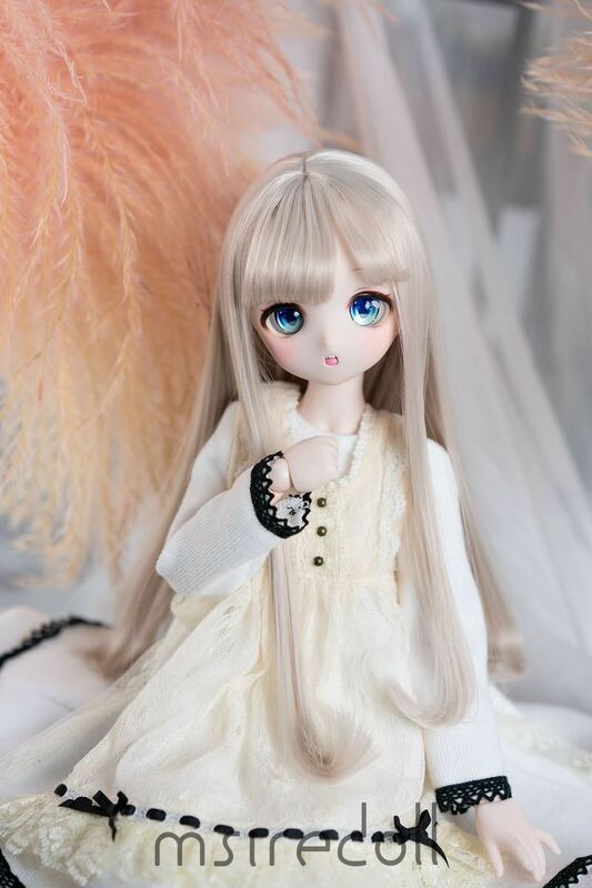 BJDドール用ウィッグ MDD/kumako/DDサイズ通用 全6色 8-9インチ 球体関節人形 doll