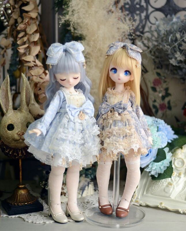 BJDドール用衣装セット MDD/kumakoサイズ 双子 全2色 球体関節人形 doll 洋服