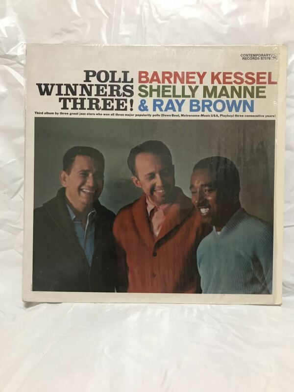 ◎A478◎LP レコード バーニーケッセル BARNEY KESSEL WITH SHELLY MANNE & RAY BROWN/POLL WINNERS THREE!/US盤