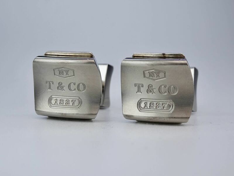 Tiffany & Co. スターリングシルバー９２５　チタン　ＮＹ　T&CO 1837 カフス　カフリンクス　ティファニー