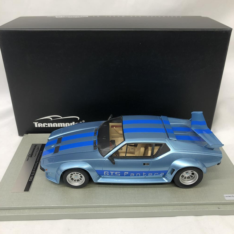 【中古】DeTomaso Pantera GT5 1982 1/18 デトマソ パンテーラ ライトメタルブルー テクノモデル TM18-105D[240091299936]