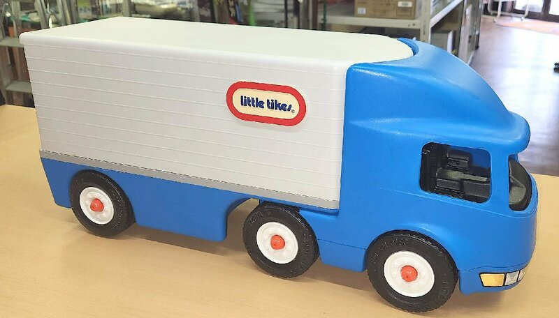 リトルタイクス little tikes トラック トレーラー 車 玩具 おもちゃ 子供 全長約60cm　高さ約25cm　幅約17cm