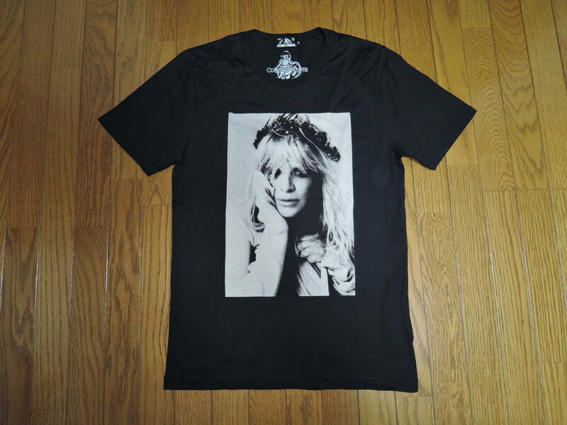 美中古 HYSTERIC GLAMOUR ヒステリックグラマー Tシャツ S 黒 ガール フォト カットソー コートニーラブ /