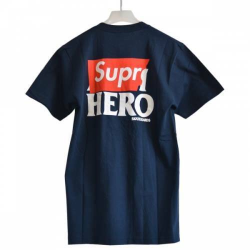 SUPREME シュプリーム ANTI HERO Pocket Logo Tee Tシャツ ネイビー M R2A-94249