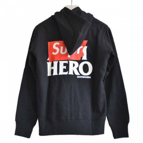 SUPREME シュプリーム ANTI HERO Zip-Up Sweatshirt ジップ パーカー ブラック S R2A-94315