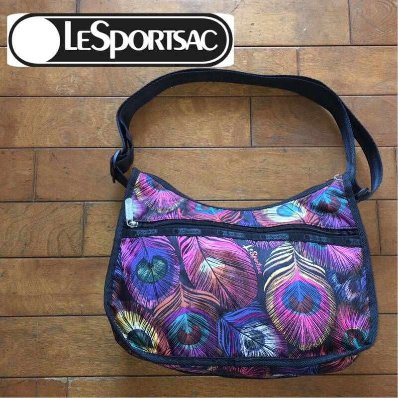 ★【 Le Sportsac 】★ボタニカル柄 ナイロンショルダーバッグ ★