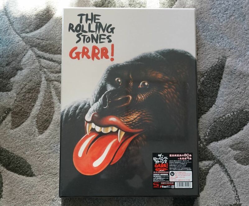 未開封新品/廃盤Rolling Stones Grrr! Greates Hits 1962-2012 5SHM-CD+7EP初回限定Super Deluxe Edition+LIKE証明書付直筆ミックジャガー