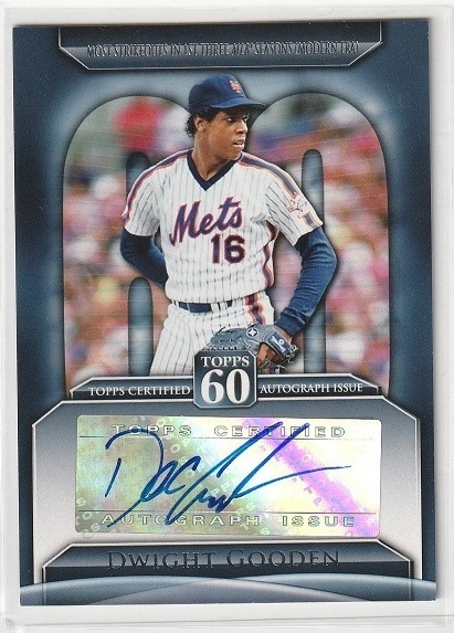 【直筆サイン】2011 TOPPS #T60A-DG DWIGHT GOODEN