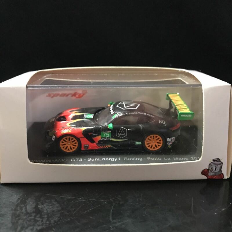 スパーク 1/64 サンエナジー1 レーシング メルセデス AMG GT3 #75 T.ヴォーティエ/K.ハブル/D.フォン モルトケ　プチルマン　2017