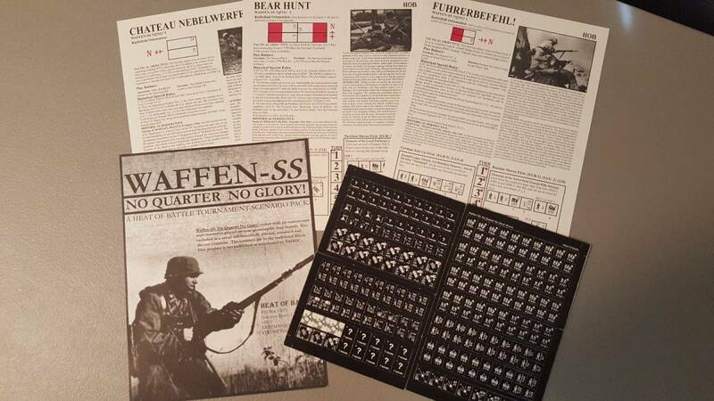 再値下げ　新品　絶版　未切断　欠品無し　Advanced Squad Leader 　Heat of Battle's 　Waffen-SS No Quarter No Glory