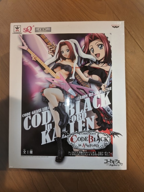 バンプレスト製 コードギアス 反逆のルルーシュR2 SQフィギュア CODE BLACK in ASHFORD カレン