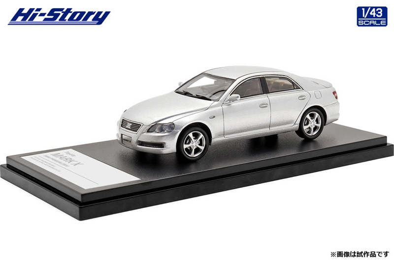 ★1/43 トヨタ マークX 300G PREMIUM 2004 シルバーメタリック HS395SL ハイストーリー