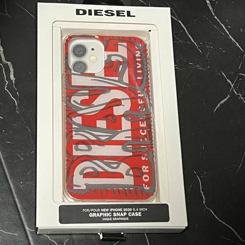 新品未開封・正規品・送料無料■DIESEL・ディーゼル■iPhone12mini クリアケース レッド DP03960PHIN 42566■軽量 耐衝撃性 TPU カバー