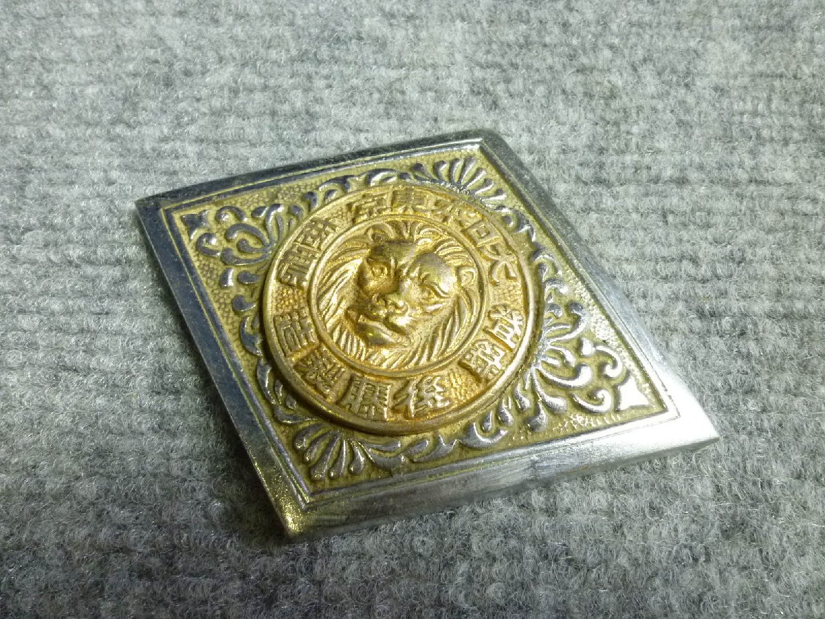 ▲ 大日本東京後藤 製造 金庫 エンブレム プレート 当時物 レトロ ▲ ⑯