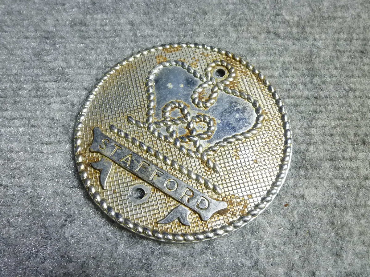 ▲ STAFFORD エンブレム プレート 当時物 レトロ ▲ 95