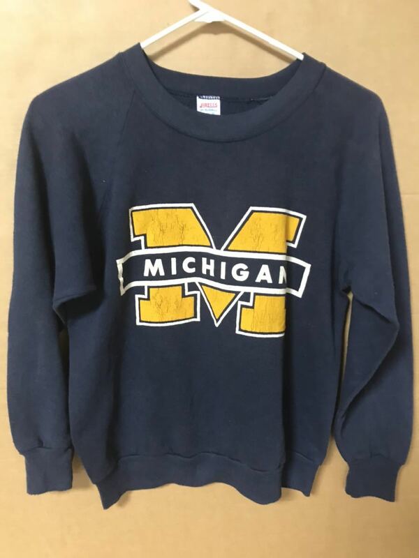 80s～90s USED MICHIGAN SWEAT SHIRTS MADE IN USA 80's～90's 中古 ミシガン スウェット シャツ SMALL アメリカ製 送料無料