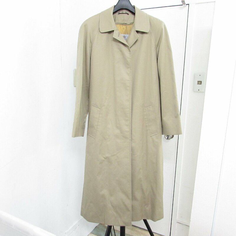 Aquascutum アクアスキュターム トレンチコート ライナー付き　チェック柄 ベルト ベージュ レディース USED /2211D