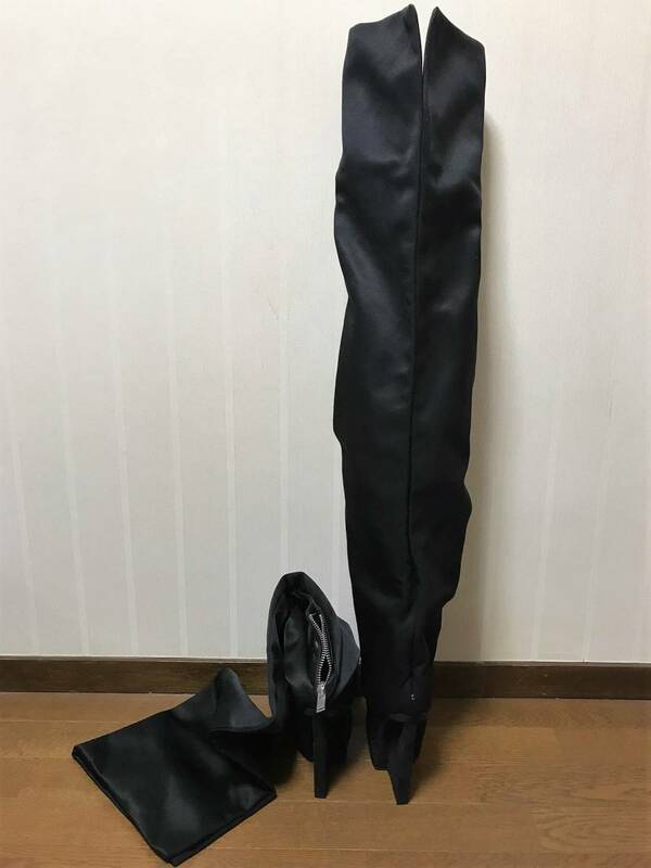 L.H.P☆HIGH BOOTS ブラック MADE IN ITALY☆サイズ37 新品