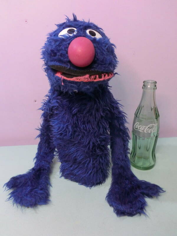 セサミストリート◆70s グローバー ビンテージ ハンドパペット手踊り人形◆SESAME STREET Vintage Sesame Street Grover Hand Puppet